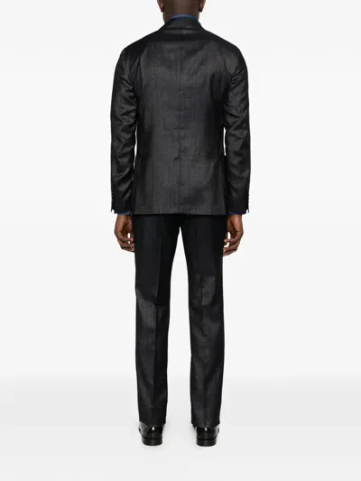 Lardini Button Single-breasted Suit In Black