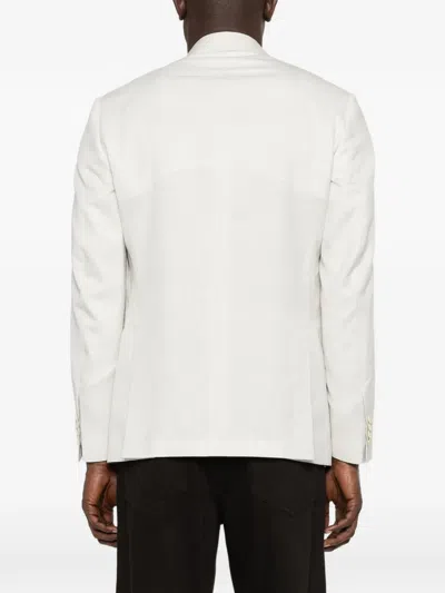 Lardini Strong Attitude Double-breasted Jacket In White