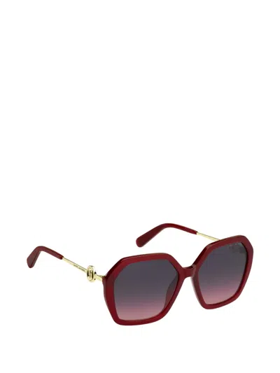 Marc Jacobs 53mm Gradient Square Sunglasses In Red