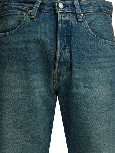 Levi's Blue Cotton Jeans In Blue