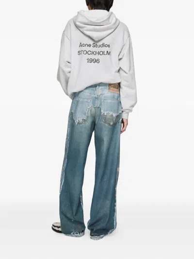 Acne Studios Distressed Jeans In Blue