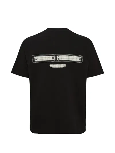Solid Homme Back Logo T-shirt In Black