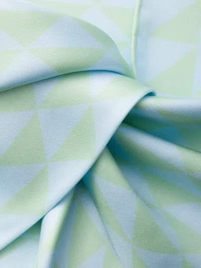 Prada Silk Scarf In Gray