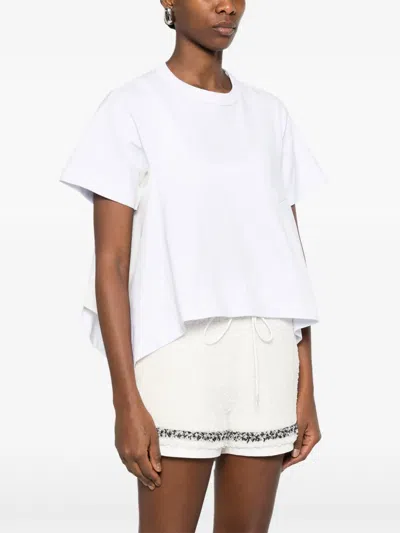 Sacai Pocket Drape T-shirt In White