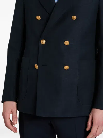Slowear Double-breasted Blazer In Blue