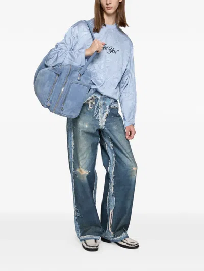 Acne Studios Long-sleeves T-shirt In Blue