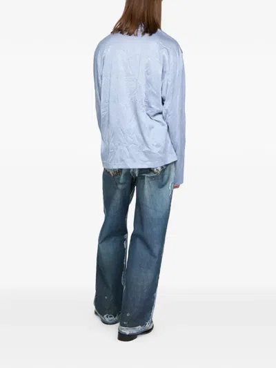 Acne Studios Long-sleeves T-shirt In Blue