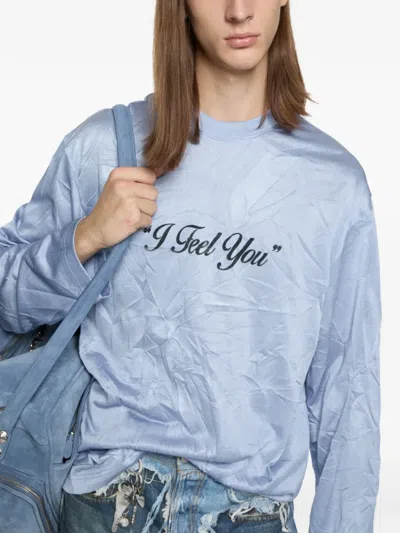 Acne Studios Long-sleeves T-shirt In Blue