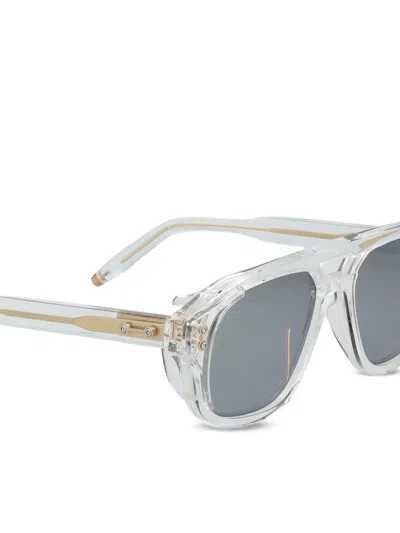Akoni Pilot-frame Sunglasses In Green