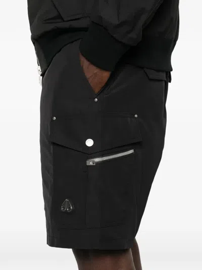 Moose Knuckles Pocket Cargo Shorts In Black