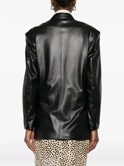 Eraldo Double-breasted Pocket Blazer In Black