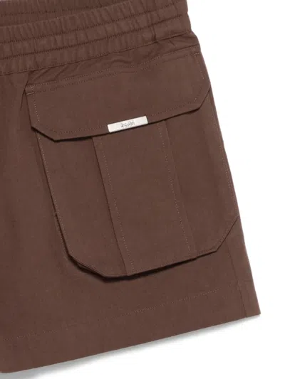 Ksubi Harper Flap-pocket Shorts In Brown