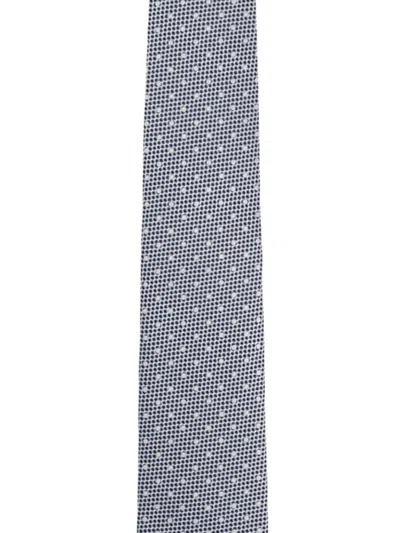 Tom Ford Patterned Tie In Gray