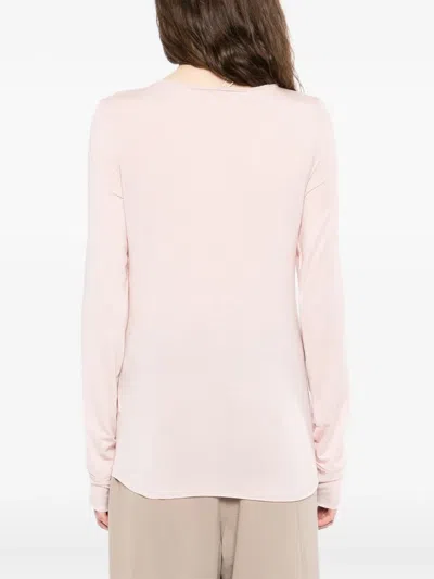 Open Yy Hooked T-shirt In Pink
