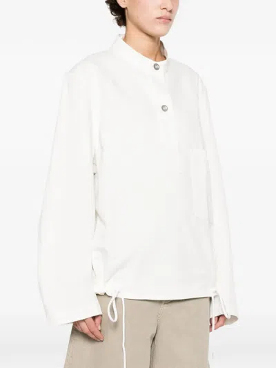 Studio Nicholson Button Pocket Top In White