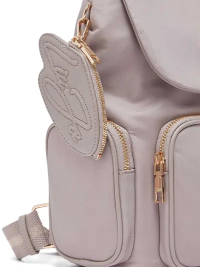 Liu •jo Zip-pocket Backpack In Neutral