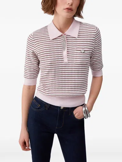 Liu •jo Striped-pattern Polo Top In Multi