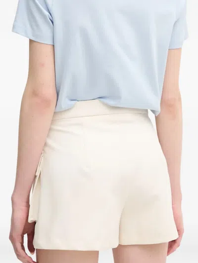 Gaudì Flap-pocket Button Shorts In Neutral