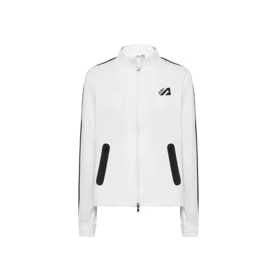 Autry White Elastane Shell Jacket In White