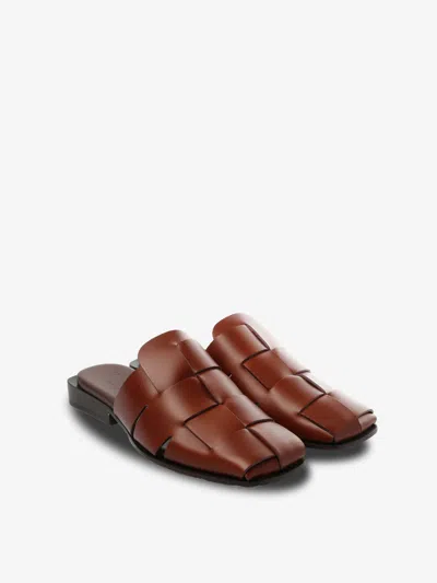 Hereu Woven Mules In Brown