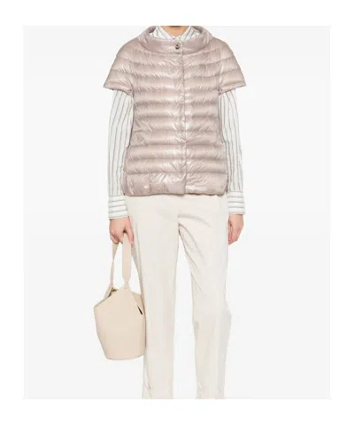 Herno Cleofe Quilted Puffer Jacket In Neutral