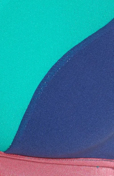 Cosabella Mixed Mesh Crossover Bralette In Blue