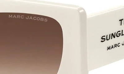 Marc Jacobs 53mm Gradient Rectangular Sunglasses