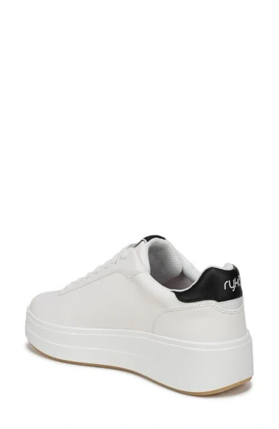 Ryka Viv Max Platform Sneaker In White