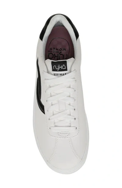 Ryka Viv Max Platform Sneaker In White