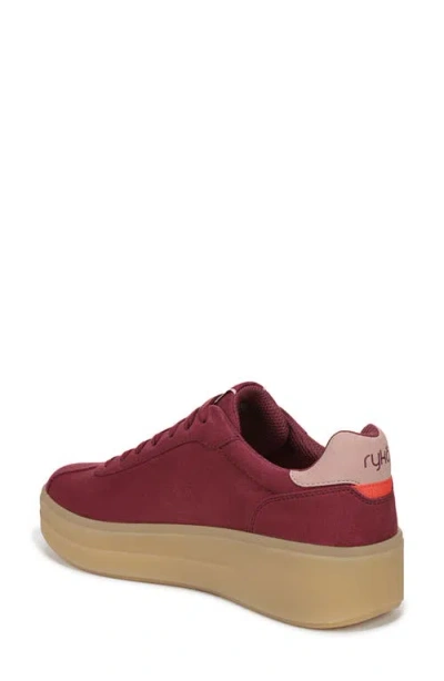 Ryka Viv Max Platform Sneaker In Red