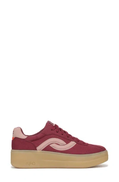Ryka Viv Max Platform Sneaker In Red