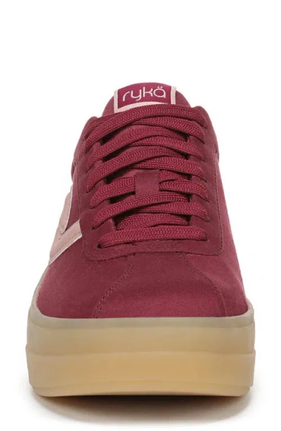 Ryka Viv Max Platform Sneaker In Red