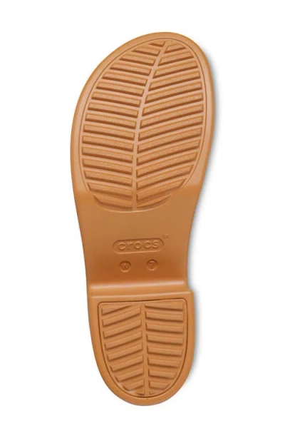 Crocs Woven Platform Slide Sandal In Multi