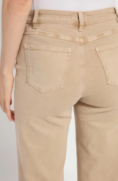 Lyssé Lysse Iris Flat Front Wide Leg Jeans In Nude