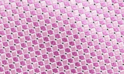 Nordstrom Solid Textured Silk Tie In Pink