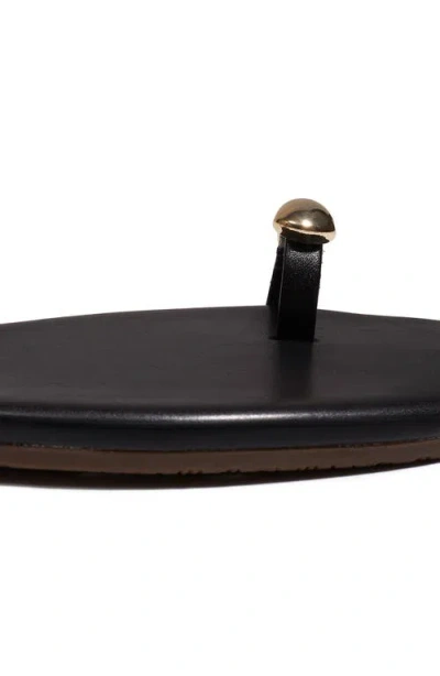 Tkees Colette Toe Loop Sandal In Black