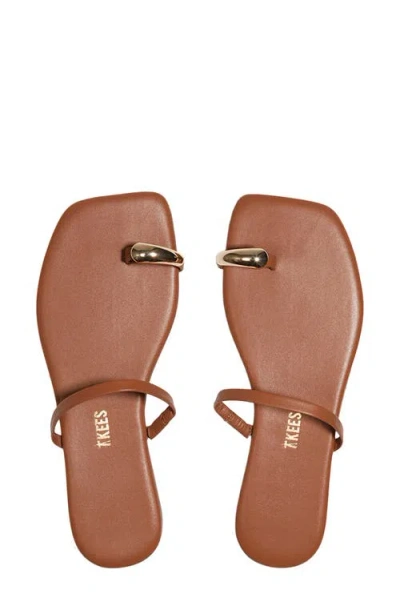 Tkees Colette Toe Loop Sandal In Brown