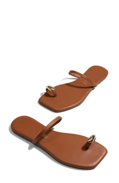 Tkees Colette Toe Loop Sandal In Brown
