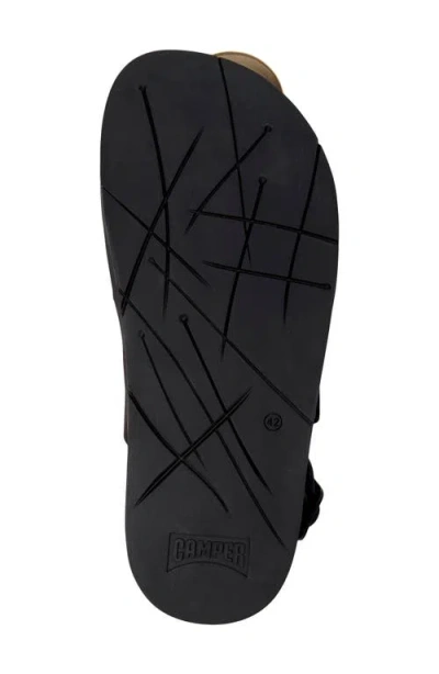 Camper Lluc Two Strap Sandal In Black