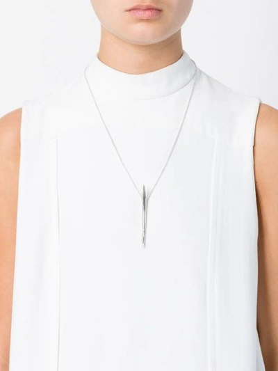 Shop Shaun Leane Long 'quill' Necklace In Metallic