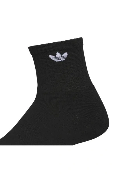 Adidas Originals Adidas 6-pack Trefoil 2.0 Quarter Crew Socks In Multi