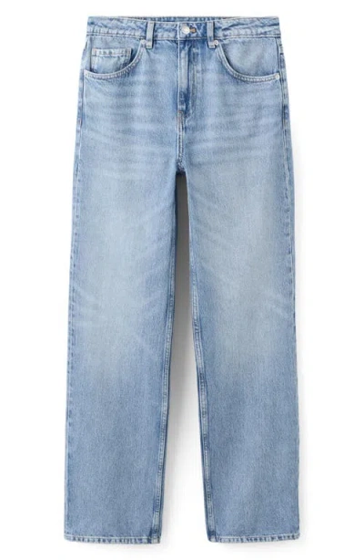 Mango River Straight Leg Nonstretch Jeans In Blue
