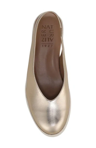 Naturalizer Sutton Slingback Platform Wedge Pump In Gold
