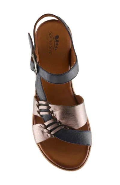 Spring Step Kirra Wedge Sandal In Multi