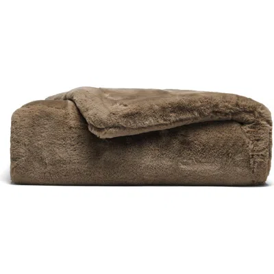 Cozy Earth Extra Weight Cuddle Blanket In Brown