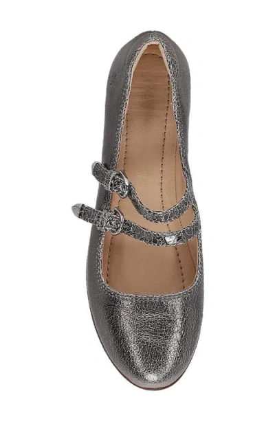 Frye Carson Mary Jane Flat In Black