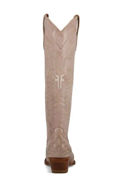 Frye Sacha Feather Deco Leather Boot In Brown