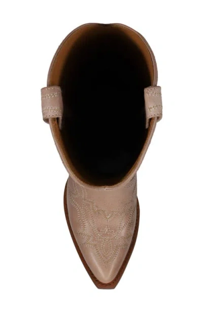 Frye Sacha Feather Deco Leather Boot In Brown