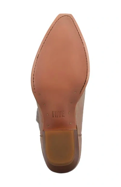 Frye Sacha Feather Deco Leather Boot In Brown