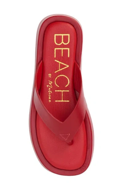 Coconuts By Matisse Mallorca Platform Flip Flop In Red